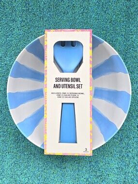 Serving Bowl w/Utensil Set by Festive Voice